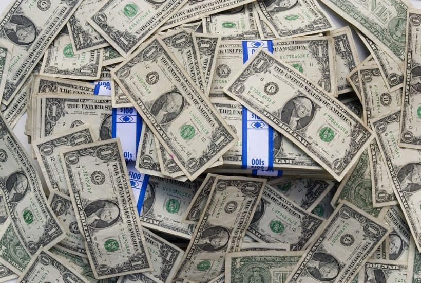 stacks of money