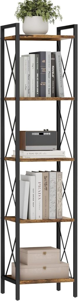 narrow bookshelf