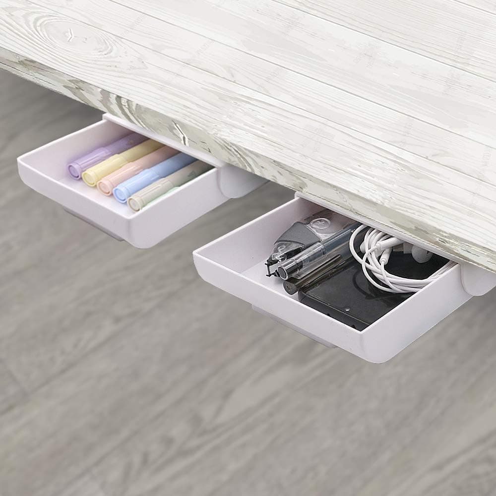 under desk shelves