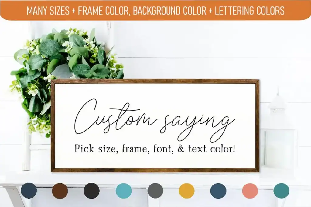 custom quote wall art