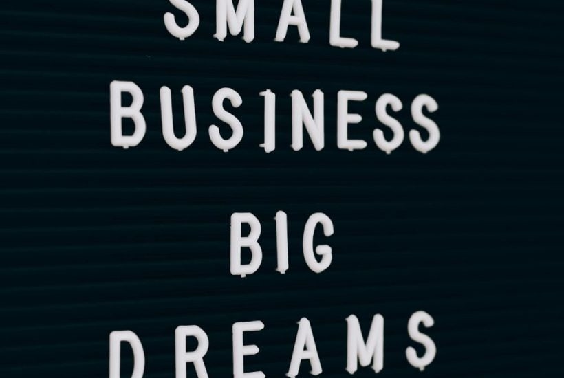 text that reads "small business big dreams."