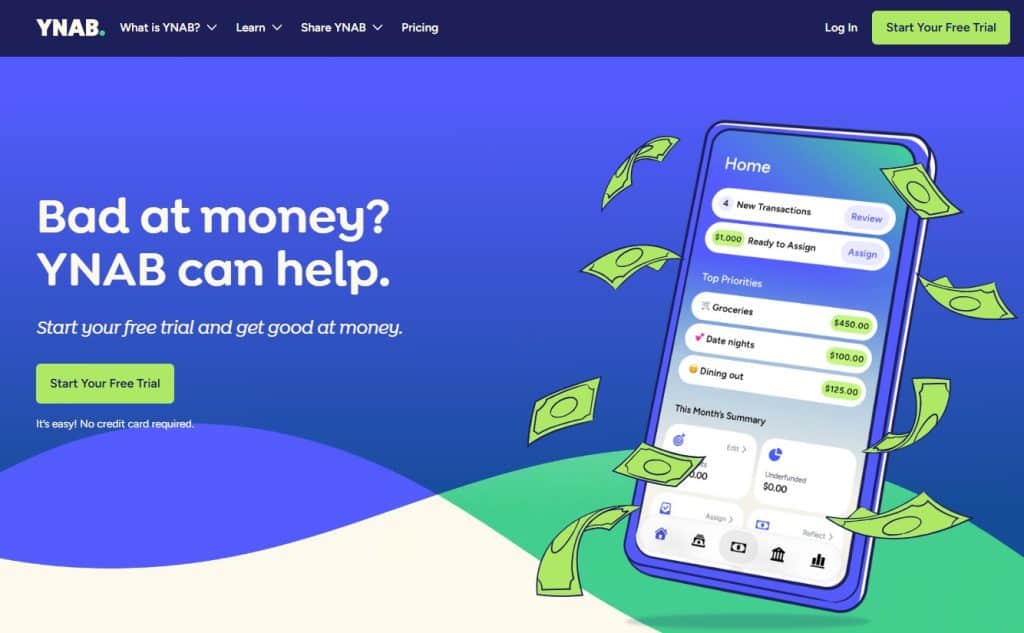 YNAB budgeting app