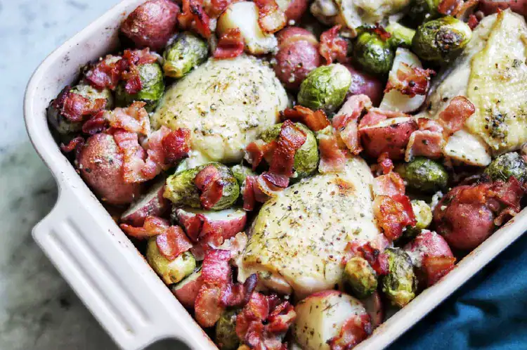 chicken potato brussels recipe
